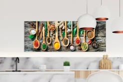 EUROART Wandbild 80 x 30 cm Herbs and Spices