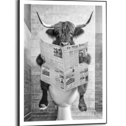 Reinders Wandbild 50 x 70 cm Highlander Toilet
