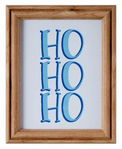 Online Wandbild 19 x 19 cm HoHoHo Dekorationsartikel|Bilder Mit Rahmen