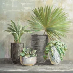 EUROART Bilder Ohne Rahmen|Wandbild 55 x 55 cm Indoor Garden