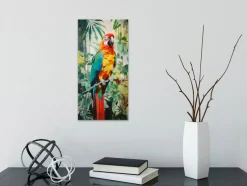 Wandbild 20 x 40 cm Jungle Parrot IV Bilder Ohne Rahmen