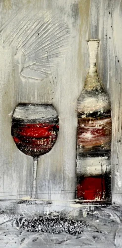 Wandbild 30 x 60 cm Red wine Bilder Ohne Rahmen