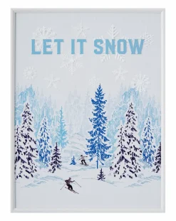 Sale Wandbild 31 x 31 cm Skifahrt Dekorationsartikel|Bilder Mit Rahmen