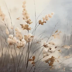 Wandbild 50 x 50 cm Soft Nature On Silver V Bilder Ohne Rahmen