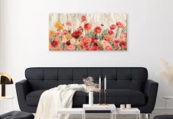 EUROART Wandbild 55 x 115 cm Sprinkled Flowers I