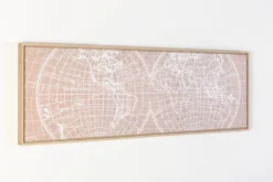 Wandbild 120 x 40 cm Weltkarte I