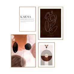 Reinders Wandbild Natural Earth 4tlg.