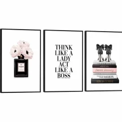 Reinders Wandbild Sweet Beauty Lady 3tlg.