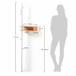 Kave Home Garderobenständer & -Haken|Wandgarderobe Benny