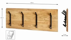 Outlet Wandgarderobe Rivera Garderobenständer & -Haken