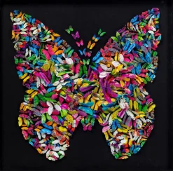 Hot Wandobjekt 120 x 120 cm Fafalla 51628 Wandobjekte|Bilder Mit Rahmen