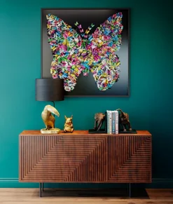 Hot Wandobjekt 120 x 120 cm Fafalla 51628 Wandobjekte|Bilder Mit Rahmen