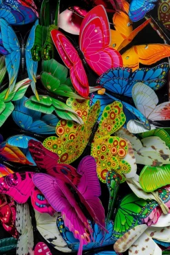 Hot Wandobjekt 120 x 120 cm Fafalla 51628 Wandobjekte|Bilder Mit Rahmen