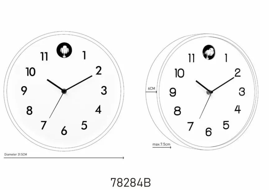 Globo Wanduhr 78284 Ø 32 cm