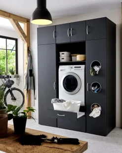 WIMEX Waschmaschineneinbauschrank Multiraumkonzept