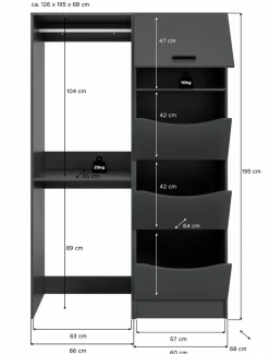 Waschmaschinenumbau-Set Lucca Geräteschränke