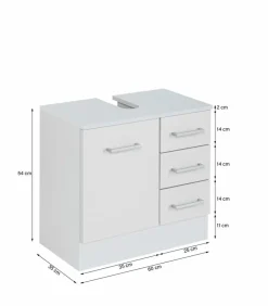 Discount Waschtischunterschrank Riga Waschbeckenunterschränke