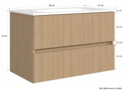 Held-Möbel Waschbeckenunterschränke|Waschtischunterschrank Rossario