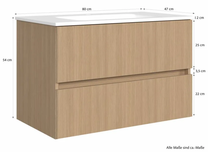Held-Möbel Waschbeckenunterschränke|Waschtischunterschrank Rossario