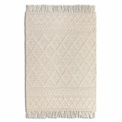 Hot Webteppich Tassels 140 x 190 cm Natur(Look) Teppiche