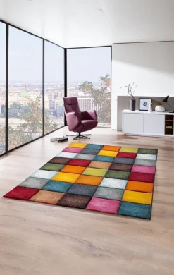 Moderne Teppiche|Webteppich Karo Art 80 x 150 cm