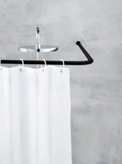 WENKO Duschvorhänge|Winkelstange 20 mm Universal