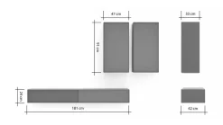 Wohnwand Edge Wohnwände & Tv-Lowboards